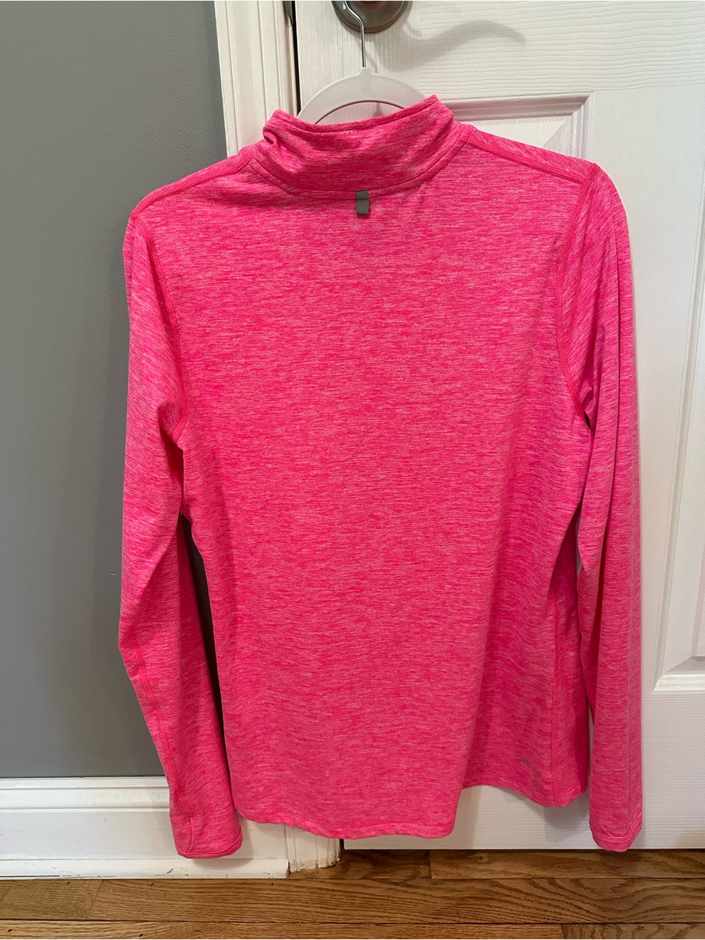 Nike Women's Pink Heather Half-Zip Performance Pullover- Large NWOT - Picture 2 of 6
